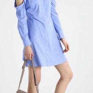 NWT BCBG MAXAZRIA SIZE LARGE JESSEE COLD-SHOULDER BUTTON DOWN SHIRT DRESS $198